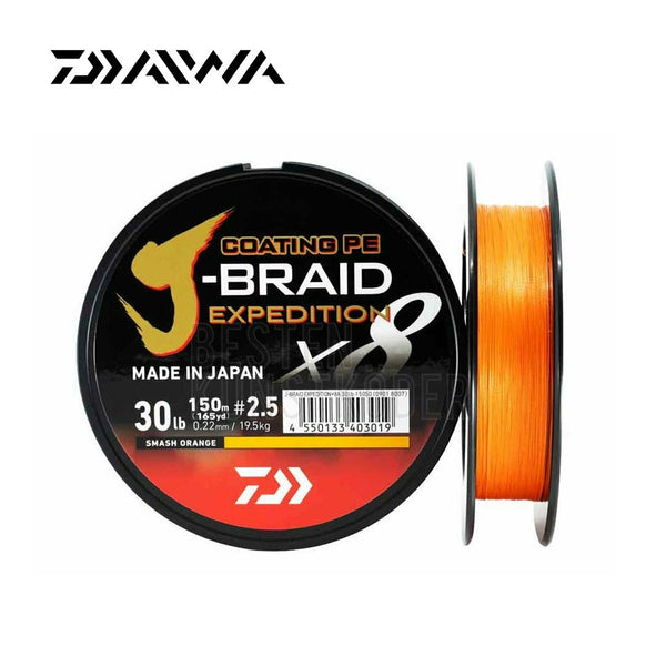 Daiwa J-Braid Expedition Smash Orange 150m